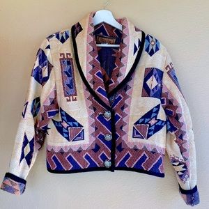 Painted Pony 100% Cotton Woven Tapestry Jacket - OS